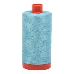 Light Turquoise 50wt Aurifil 100% Cotton Mako Thread Large Spool 1,422 Yards
