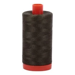 Dark Green 50wt Aurifil 100% Cotton Mako Thread Large Spool 1,422 Yards