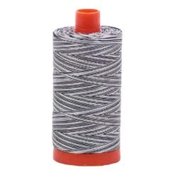 Licorice Twist 50wt Aurifil Vareigated 100% Cotton Mako Thread Large Spool 1,422 Yards