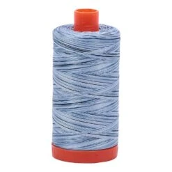 Stonewashed Blues 50wt Aurifil Vareigated 100% Cotton Mako Thread Large Spool 1,422 Yards