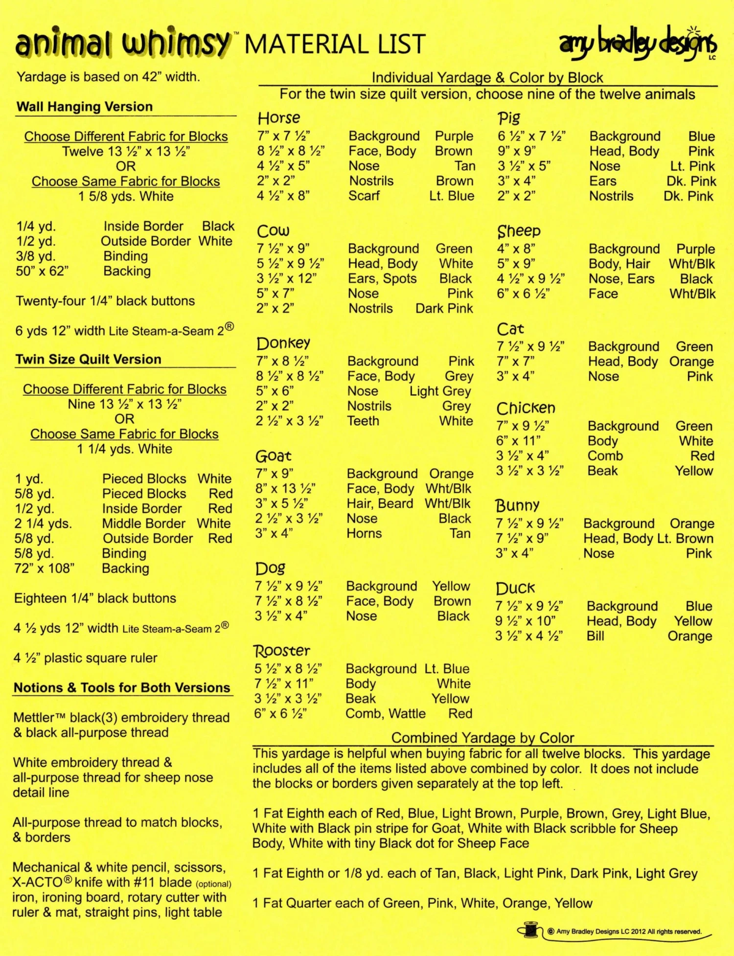 Animal Whimsy Pattern By Amy Bradley 3 Animal Whimsy Pattern By Amy Bradley - Image 3