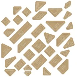 Acrylic Fabric Cutting Templates Farmers Wife With 3/8in Seam Allowance 32pc