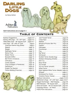 Darling Little Dogs - Softcover -Keepsake Quilting Shop APBK4 03