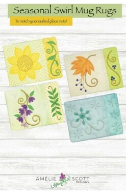 Seasonal Swirl Mug Rug Pattern