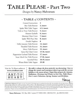 Table Please Part Two - Softcover 7 Table Please Part Two - Softcover -Keepsake Quilting Shop ATH550B 03