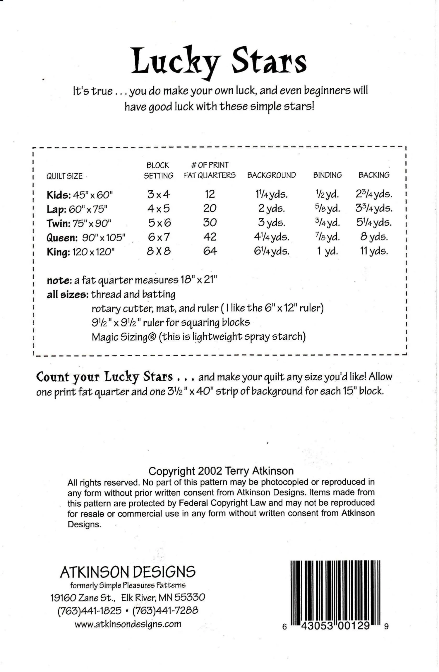 Lucky Stars Pattern 2 Lucky Stars Pattern - Image 2