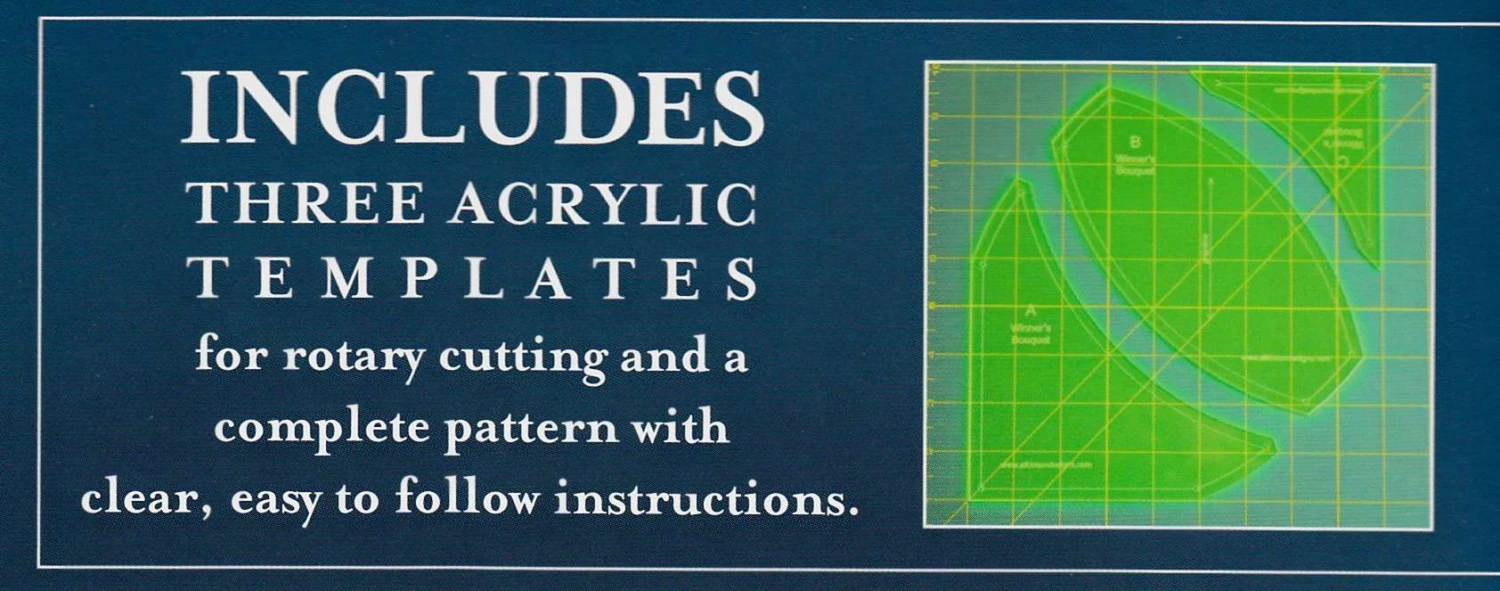 Winner's Bouquet Quilt Pattern With Templates By Terry Atkinson 3 Winner's Bouquet Quilt Pattern With Templates By Terry Atkinson - Image 3