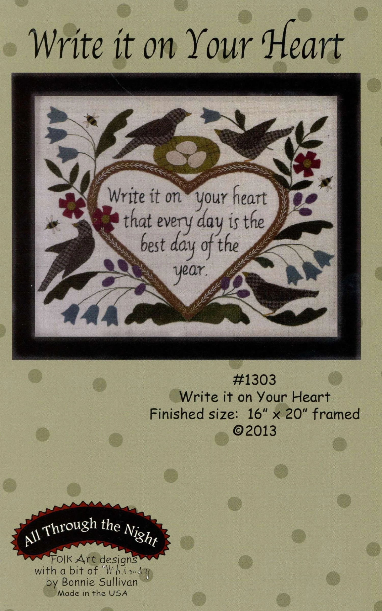 Write It On Your Heart Pattern 1 Write It On Your Heart Pattern