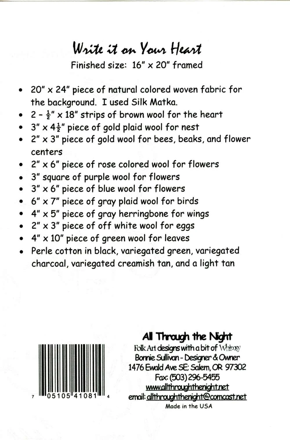 Write It On Your Heart Pattern 2 Write It On Your Heart Pattern - Image 2