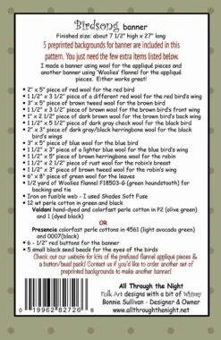 Birdsong Banner -Keepsake Quilting Shop ATN1913 02 311bcb47 9132 4829 9dbf b75ea6e16b30
