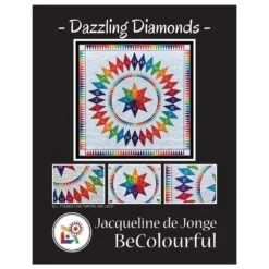 Dazzling Diamonds Paper Pieced Quilt Pattern By Jacqueline De Jong