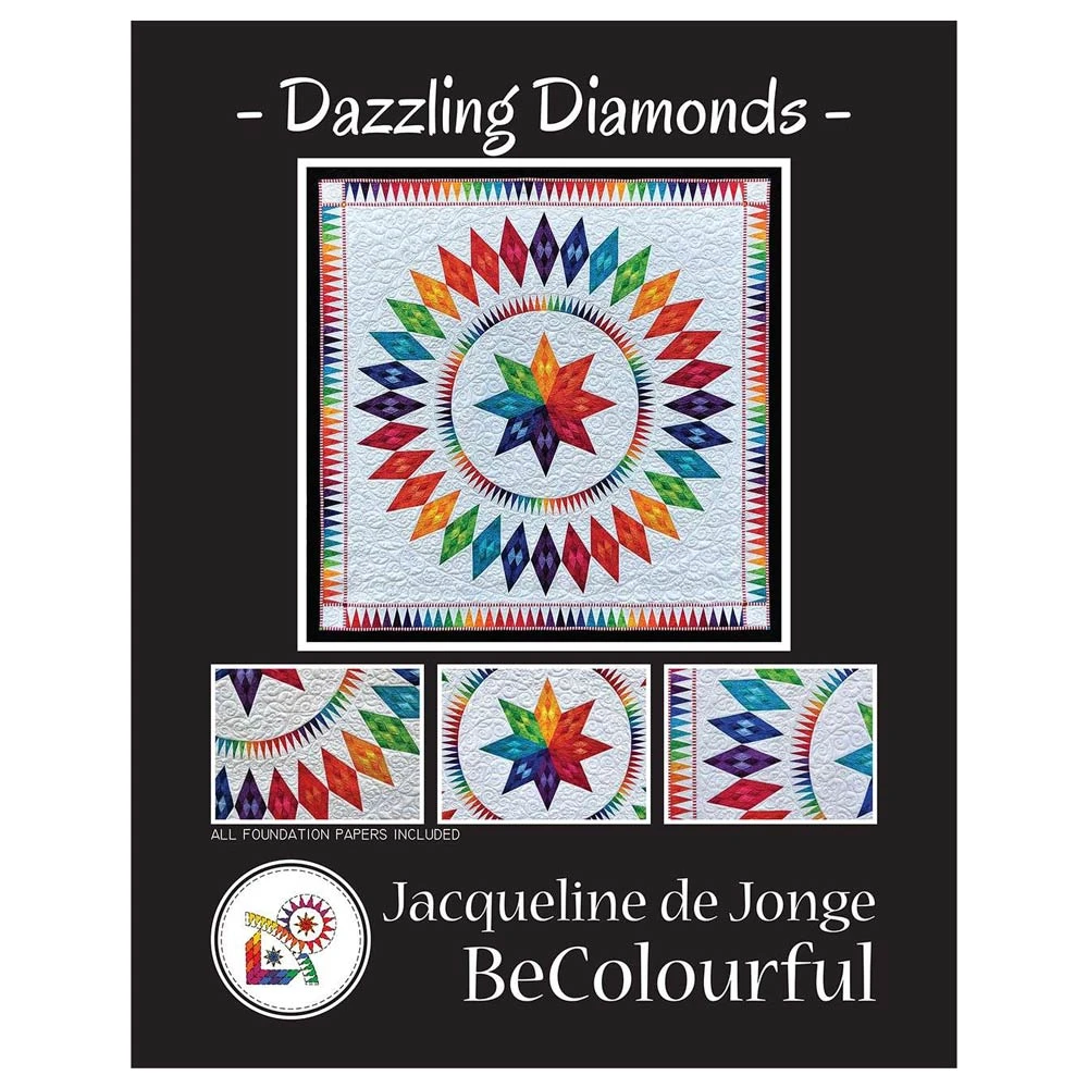Dazzling Diamonds Paper Pieced Quilt Pattern By Jacqueline De Jong 1 Dazzling Diamonds Paper Pieced Quilt Pattern By Jacqueline De Jong
