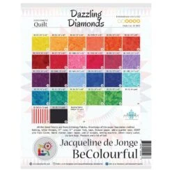 Dazzling Diamonds Paper Pieced Quilt Pattern By Jacqueline De Jong 3 Dazzling Diamonds Paper Pieced Quilt Pattern By Jacqueline De Jong -Keepsake Quilting Shop BC1801 02