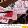 Set Your Table - Placemats And Table Runner - Bella Pineapple Pack Pattern -Keepsake Quilting Shop BELLA SY