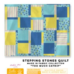 Stepping Stones Quilt - Bella Pineapple Pack Pattern -Keepsake Quilting Shop BELLA Stepping Stones Quilt TooMuchCatnip