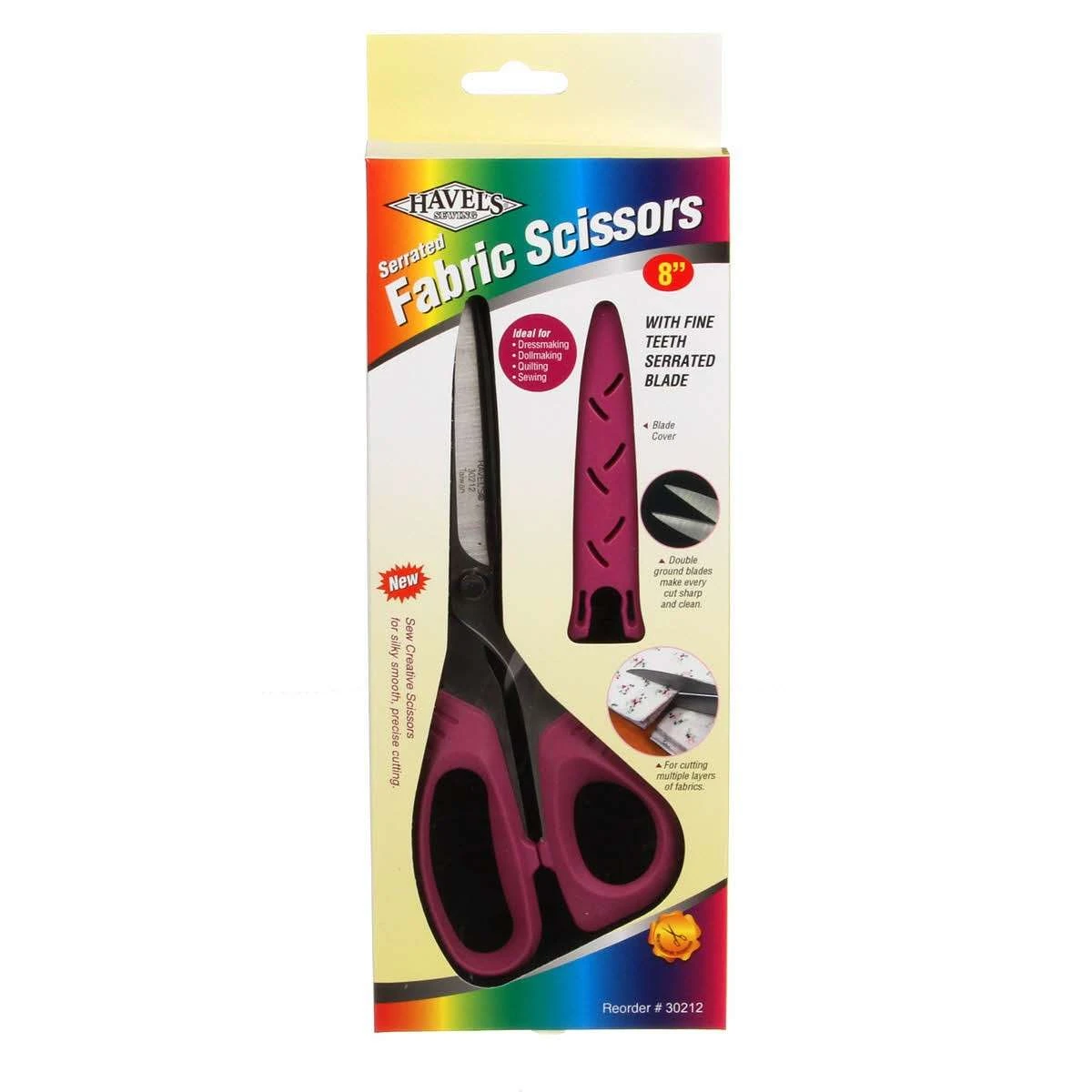 Serrated Fabric Scissors 8in 2 Serrated Fabric Scissors 8in - Image 2