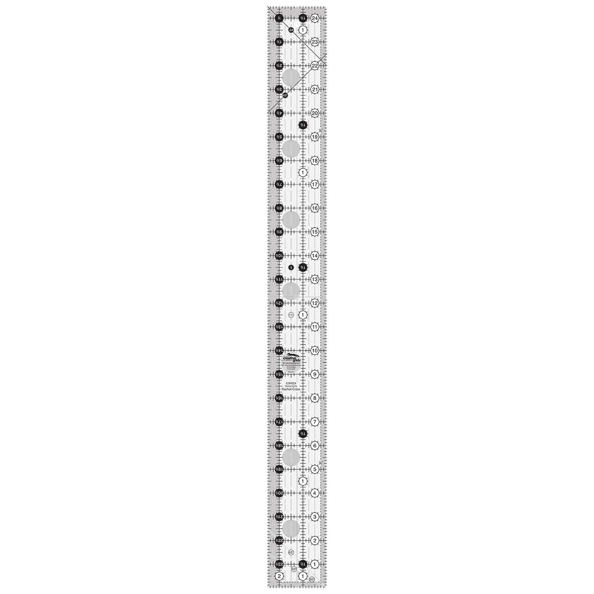 Creative Grids Quilt Ruler 2 1/2" X 24 1/2" 1 Creative Grids Quilt Ruler 2 1/2" X 24 1/2"