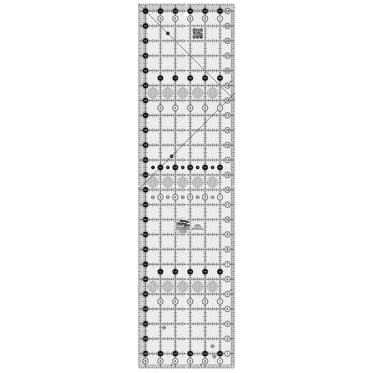 Creative Grids Quilt Ruler 6-1/2" X 24-1/2" By Rachel Cross 1 Creative Grids Quilt Ruler 6-1/2" X 24-1/2" By Rachel Cross