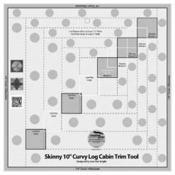 Creative Grids Skinny 10in Curvy Log Cabin Trim Tool