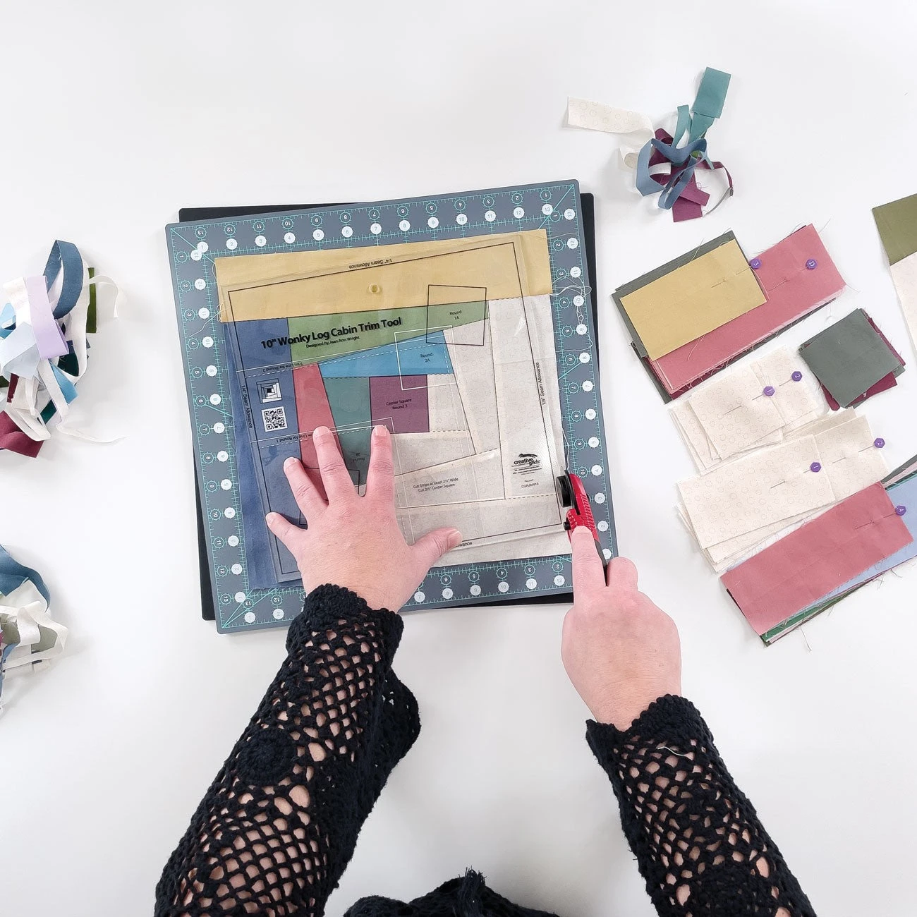 Creative Grids Self-Healing Rotating Rotary Cutting Mat 14in X 14in 3 Creative Grids Self-Healing Rotating Rotary Cutting Mat 14in X 14in - Image 3