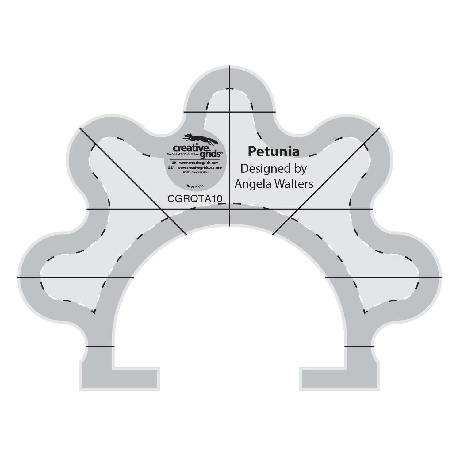 Creative Grids Machine Quilting Tool Petunia 1 Creative Grids Machine Quilting Tool Petunia