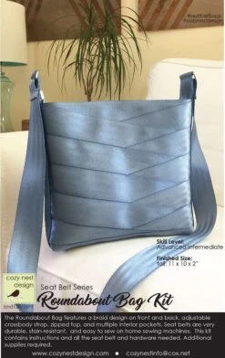 Roundabout Seat Belt Bag Kit In Steel Blue