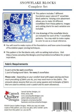 Snowflake Blocks Complete Set