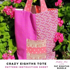 Crazy Eighths Tote - Fat Eighth Pattern