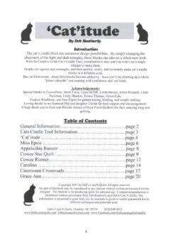 Cat'itude -Keepsake Quilting Shop DH1501 03