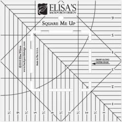Square Me Up Ruler 7-1/2in X 7-1/2in