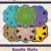Candle Mats Spring And Summer Applique Machine Embroidery CD By Angela Stevenson