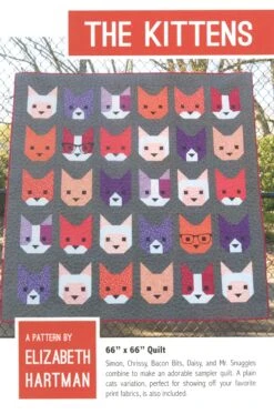 The Kittens Quilt Pattern By Elizabeth Hartman