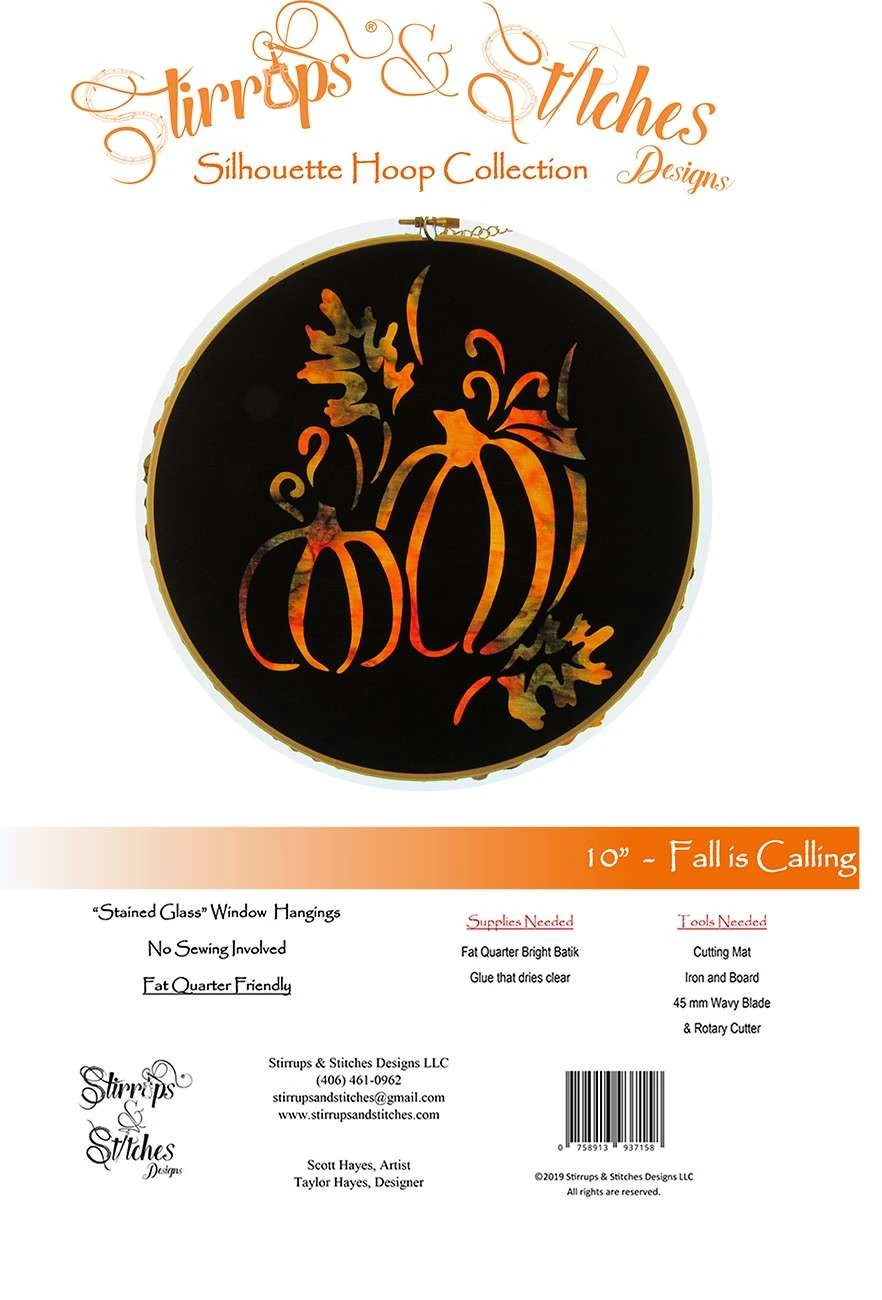 Fall Is Calling 10in Hoop Kit 2 Fall Is Calling 10in Hoop Kit - Image 2