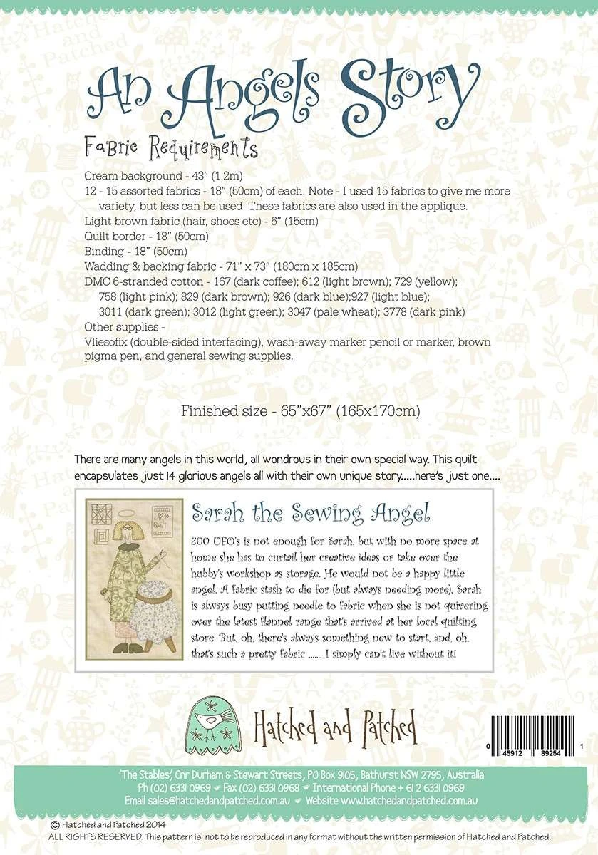 An Angels Story Quilt Pattern By Anni Downs 2 An Angels Story Quilt Pattern By Anni Downs - Image 2