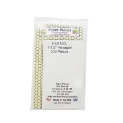 Paper Piece Hexagon Pack 1-1/2in 300pc