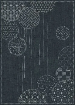 Sashiko Cloth-Yarn Dyed Nep Windchimes Blue