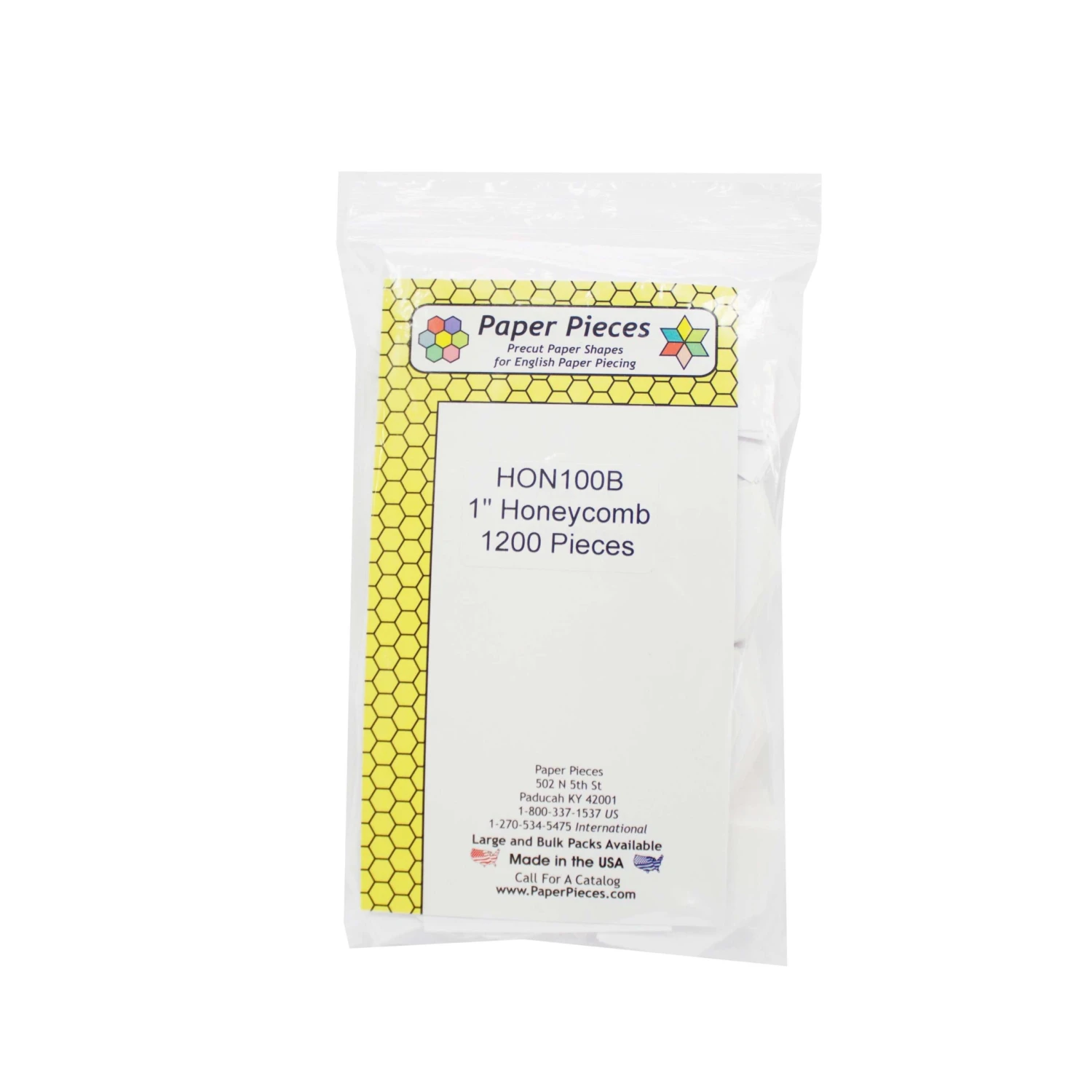 Paper Piece Honeycomb Pack 1in 1200pc 1 Paper Piece Honeycomb Pack 1in 1200pc