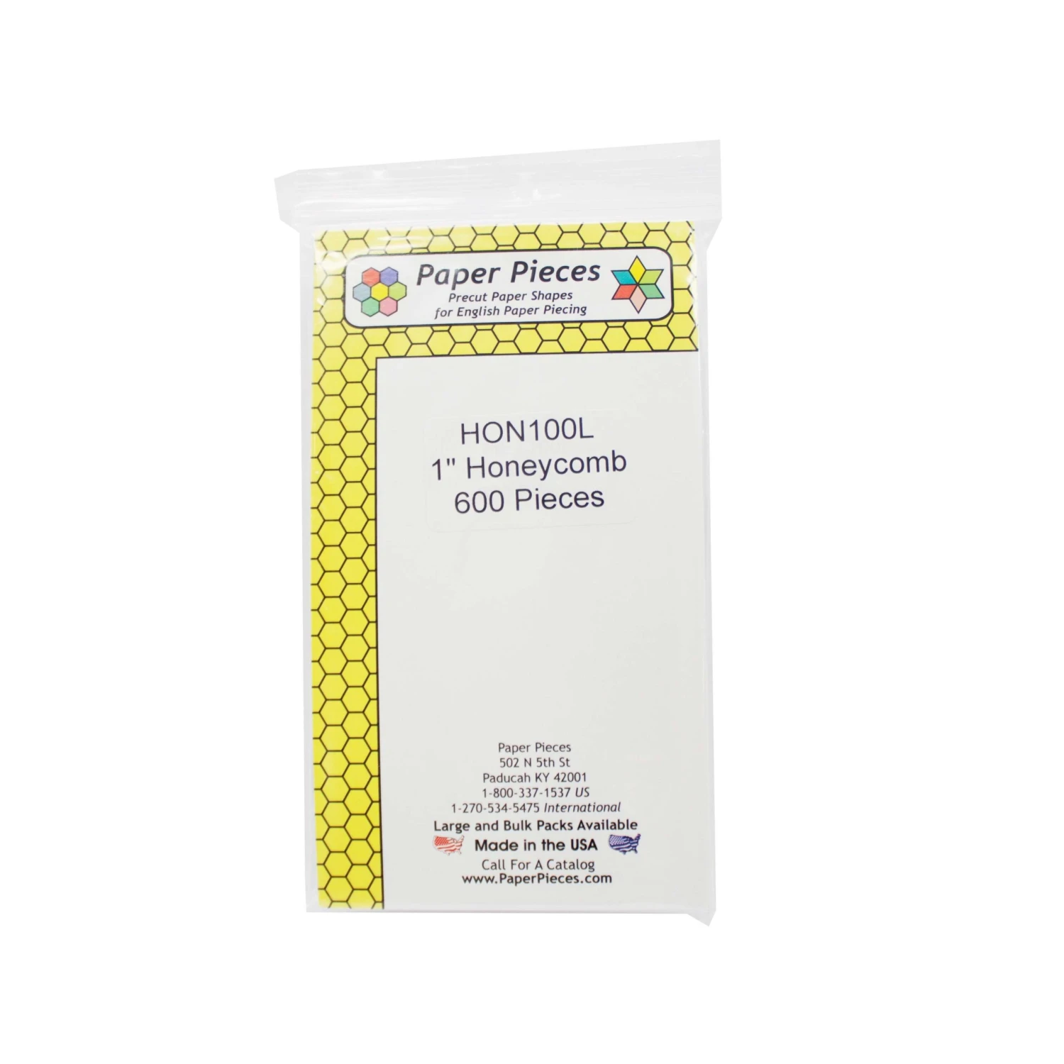 Paper Piece Honeycomb Pack 1in 600pc 1 Paper Piece Honeycomb Pack 1in 600pc