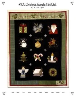 Christmas Sampler Mini Quilt Pattern