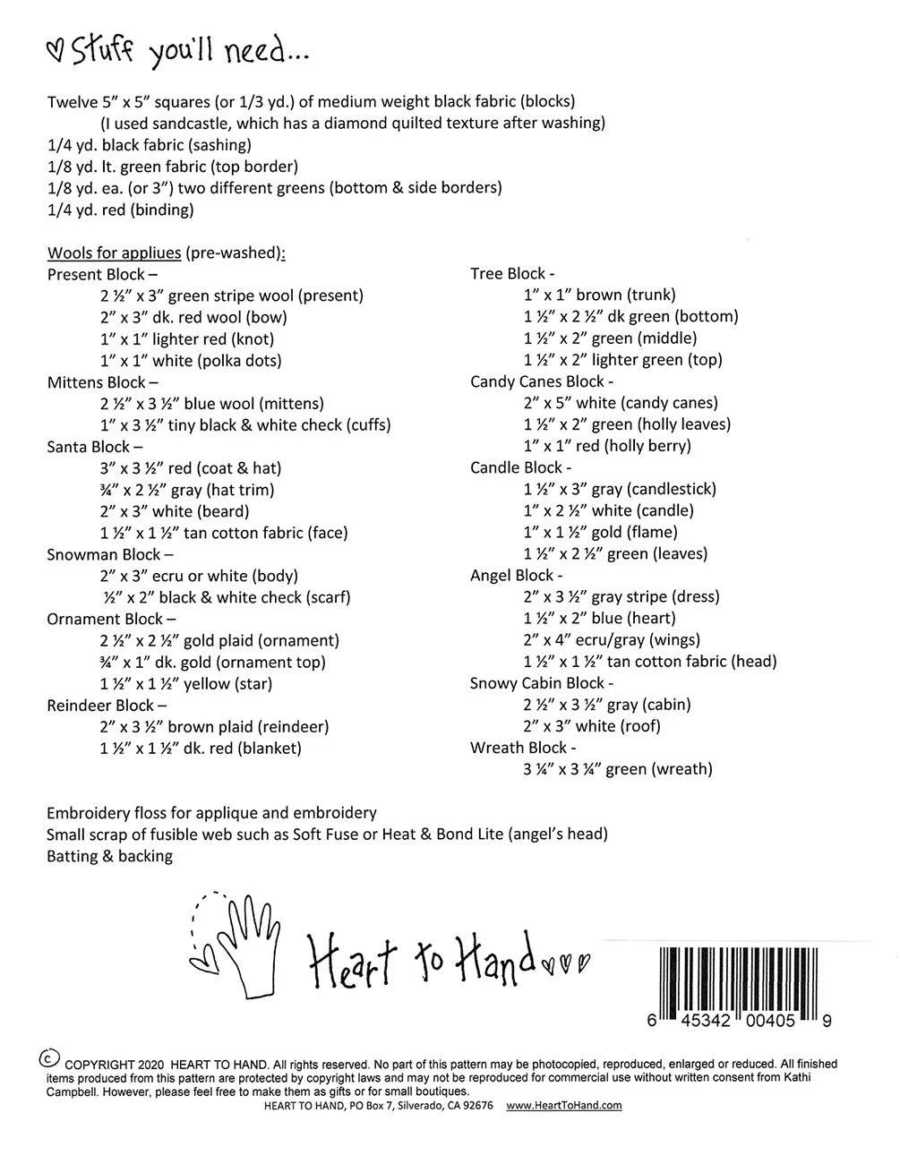 Christmas Sampler Mini Quilt Pattern 2 Christmas Sampler Mini Quilt Pattern - Image 2