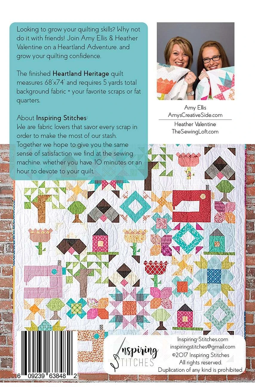 Heartland Heritage Set Of 12 Postcard Patterns By Amy Ellis - Pattern Only 2 Heartland Heritage Set Of 12 Postcard Patterns By Amy Ellis - Pattern Only - Image 2