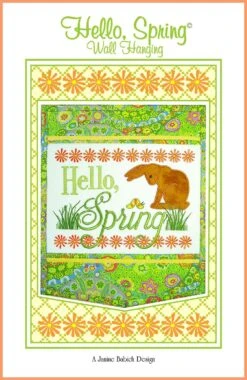 Hello Spring Wall Hanging Embroidery By Janine Babich