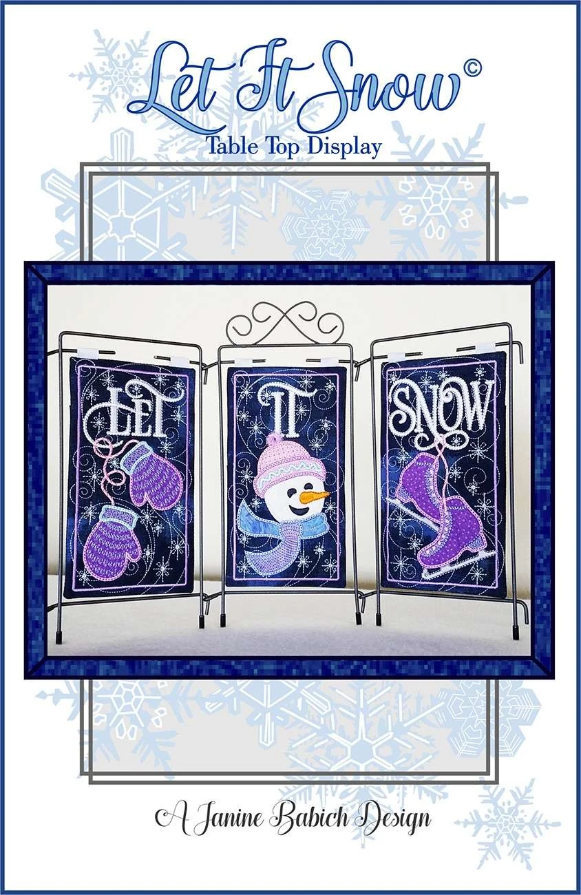 Let It Snow Table Top Display Pattern 1 Let It Snow Table Top Display Pattern