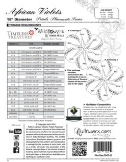 African Violets Pattern By Judy Niemeyer 7 African Violets Pattern By Judy Niemeyer -Keepsake Quilting Shop JNQ00215P3 02 f83799f5 ab12 4772 976e 565e2dde47b8