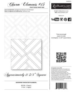 Charm Elements 15 - Fractured Paint Box Block Foundation Paper By Judy Niemeyer