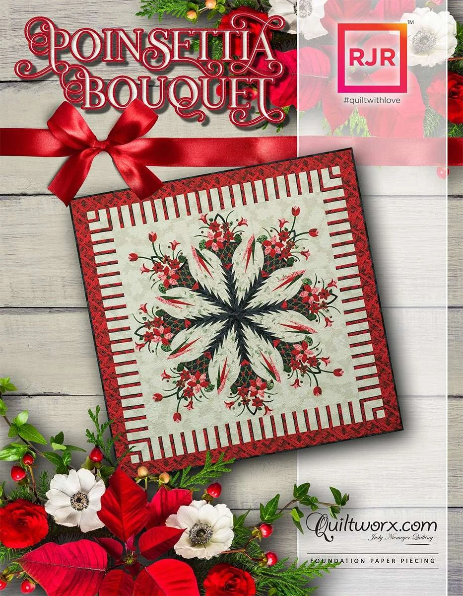 Poinsettia Bouquet Quilt Pattern By Judy Niemeyer 1 Poinsettia Bouquet Quilt Pattern By Judy Niemeyer