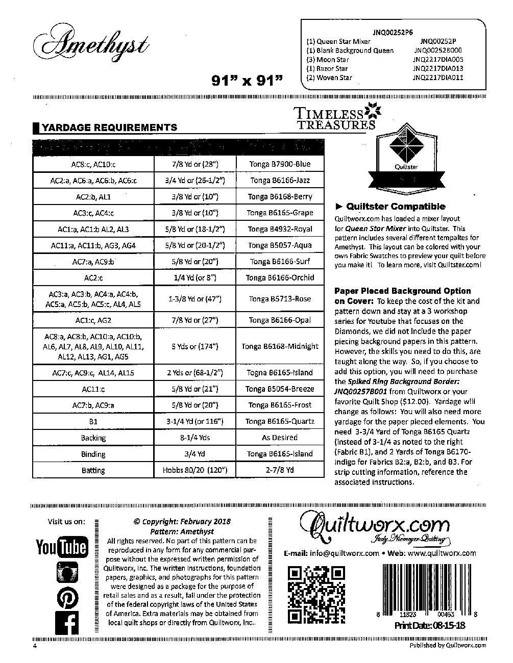 Amethyst Pattern By Judy Niemeyer 4 Amethyst Pattern By Judy Niemeyer - Image 4