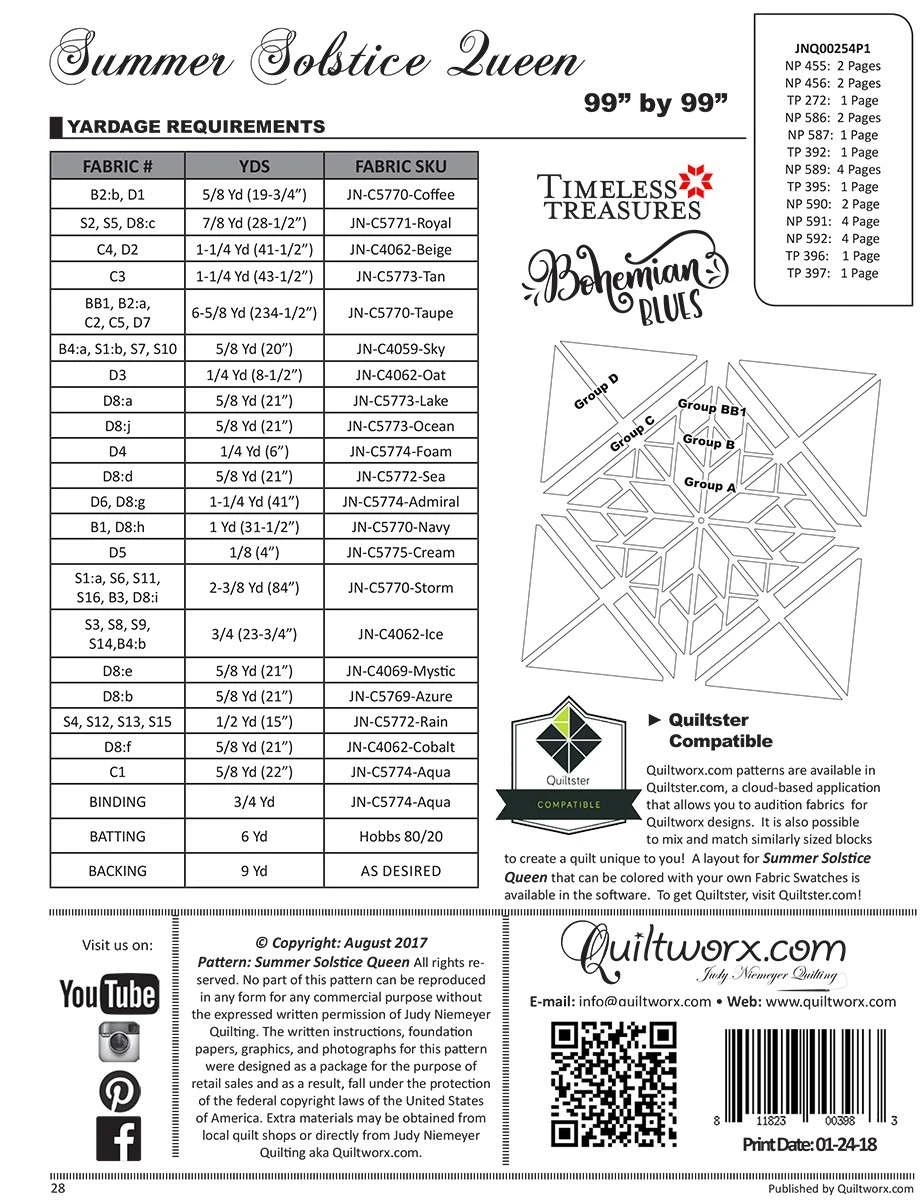 Summer Solstice Queen Pattern By Judy Niemeyer 2 Summer Solstice Queen Pattern By Judy Niemeyer - Image 2