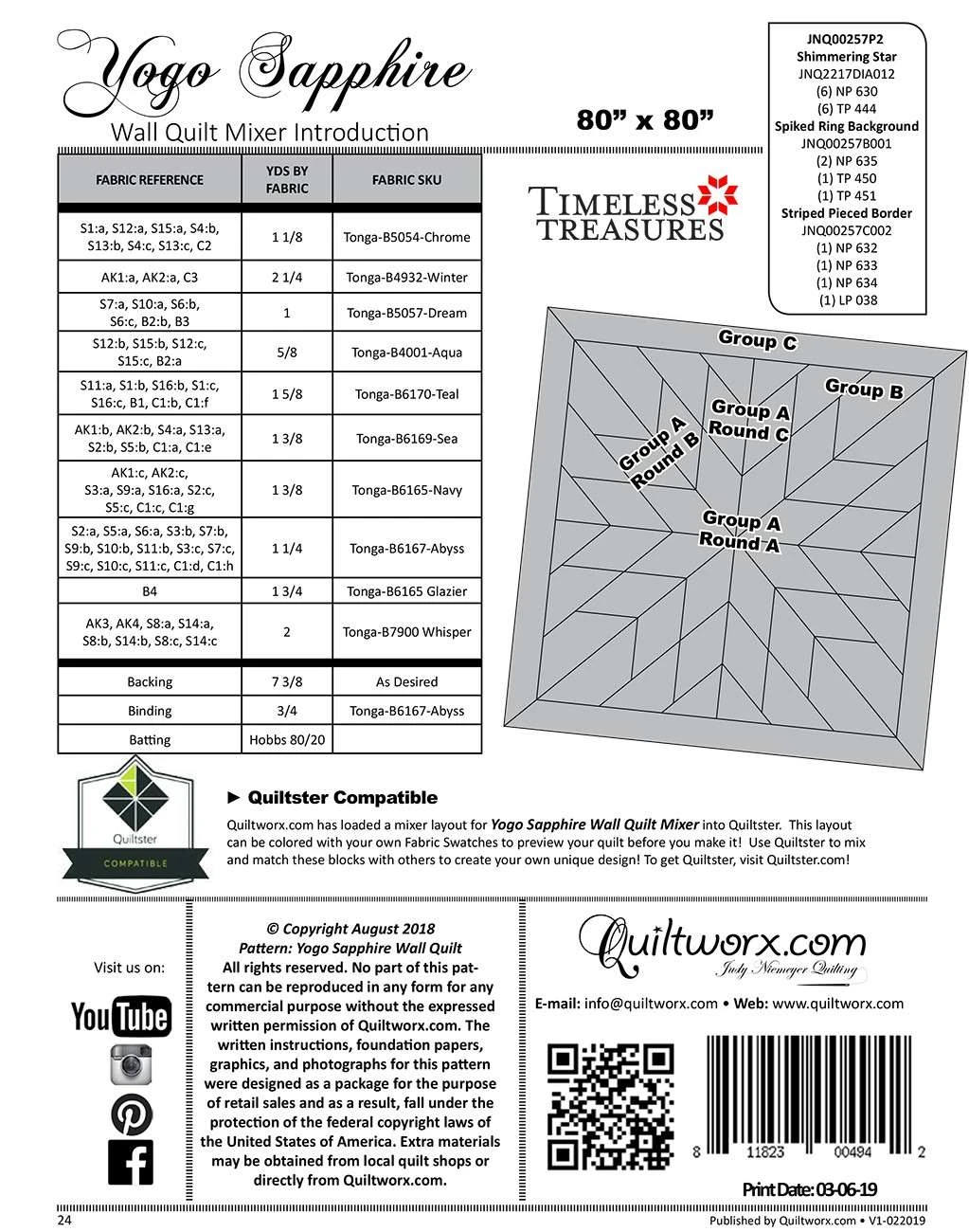 Yogo Sapphire Pattern By Judy And Brad Niemeyer 2 Yogo Sapphire Pattern By Judy And Brad Niemeyer - Image 2