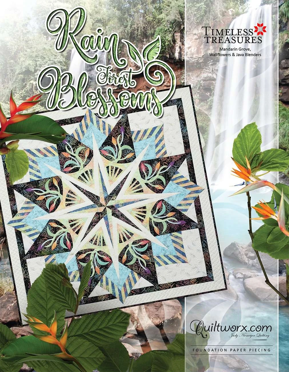 Rain Forest Blossoms Pattern By Judy And Brad Niemeyer 1 Rain Forest Blossoms Pattern By Judy And Brad Niemeyer